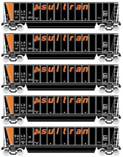 Athearn 94938 HO RTR Bathtub Gondola W/Load, Sultran #1 (5)