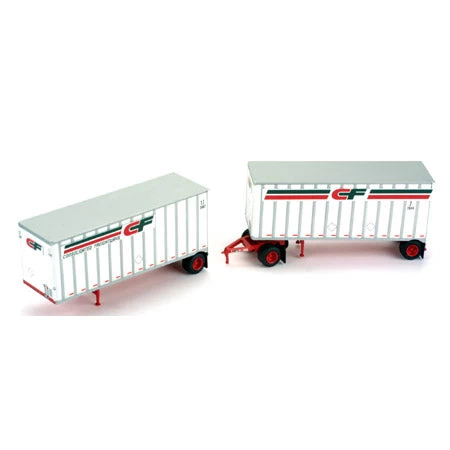 Athearn 91041 HO CF Consolidated Freightways Two 28’ Wedge Trailers & Dolly 3 Athearn 91041 HO CF Consolidated Freightways Two 28’ Wedge Trailers & Dolly