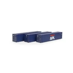 Athearn 28044 HO APL 45' Container Ready-To-Run #1 (Set Of 3)