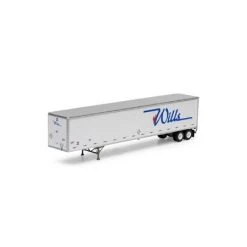 Athearn 72815 HO Willis RTR 53' Wabash Plate Trailer #651