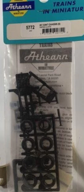 Athearn 5772 HO 20' Container Chassis Hapag-Lloyd Plastic Kit 3 Athearn 5772 HO 20' Container Chassis Hapag-Lloyd Plastic Kit