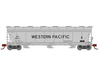 Athearn 12954 N Scale ACF 4600 3 Bay Covered Hopper Western Pacific WP 11977 3 Athearn 12954 N Scale ACF 4600 3 Bay Covered Hopper Western Pacific WP 11977