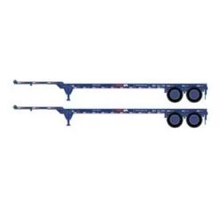 Athearn 14288 HO Scale 40' Container Chassis American President Lines APLZ 2 Pack