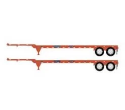 Athearn 14298 HO Scale 40' Container Chassis Genstar GCEX 2 Pack