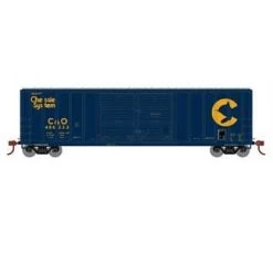 Athearn 15877 HO Scale FMC 5077 Double Door Boxcar Chessie System C&O 486233