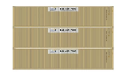 Athearn 16390 HO Scale 40' Low Cube Container Mobile Modular 3 Pack #2