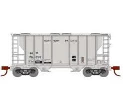 Athearn 17060 N Scale PS-2 2600 Covered Hopper "1977 Re-weigh" Northern Pacific NP 76058