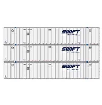 Athearn 17306 N Scale 53' Stoughton Intermodal Container Swift SWRU 3 Pack #1 3 Athearn 17306 N Scale 53' Stoughton Intermodal Container Swift SWRU 3 Pack #1