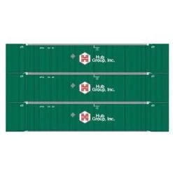 Athearn 17308 N Scale 53' Stoughton Intermodal Container HUB Group UPHU 3 Pack #1