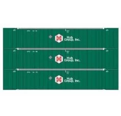 Athearn 17309 N Scale 53' Stoughton Intermodal Container HUB Group UPHU 3 Pack #2