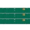 Athearn 17310 N Scale 53' Stoughton Intermodal Container EMP EMHU 3 Pack #1