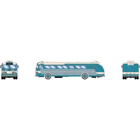 Athearn 17344 N Scale Intercity Bus Teal And Cream 4 Athearn 17344 N Scale Intercity Bus Teal And Cream - Image 2
