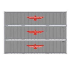 Athearn 17701 N Scale 40' Smooth Side Container APL 3 Pack