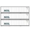Athearn 17704 N Scale 40' Smooth Side Container NOL 3 Pack -Explore Athearn's Exquisite Train Models At athearnoutlet.com! athearn 17704 n scale 40 smooth side container nol 3 pack