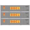 Athearn 17706 N Scale 40' Smooth Side Container OOCL 3 Pack -Explore Athearn's Exquisite Train Models At athearnoutlet.com! athearn 17706 n scale 40 smooth side container oocl 3 pack