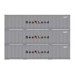 Athearn 17712 N Scale 40' Smooth Side Container Sealand 3 Pack