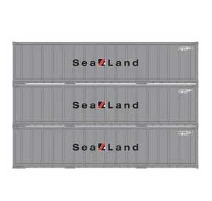 Athearn 17712 N Scale 40' Smooth Side Container Sealand 3 Pack 3 Athearn 17712 N Scale 40' Smooth Side Container Sealand 3 Pack