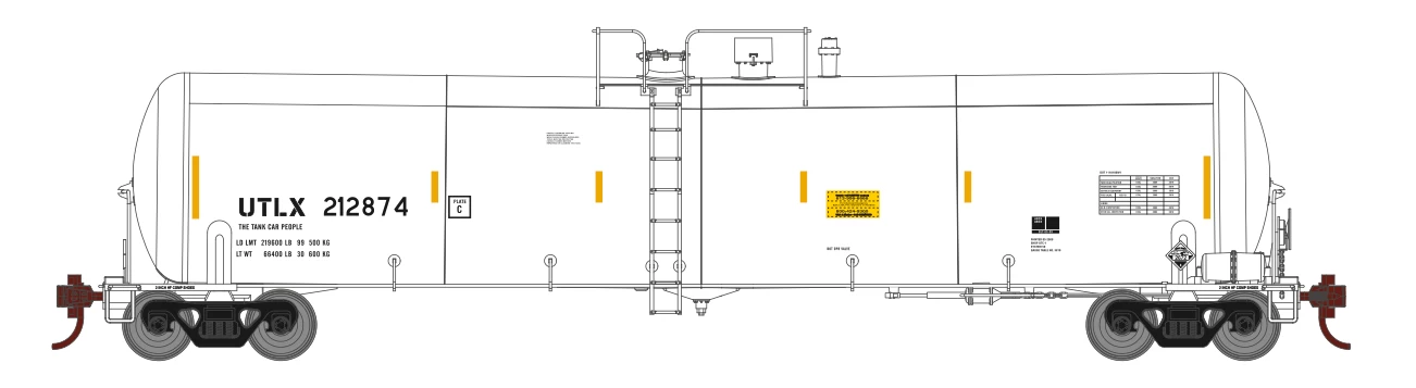 Athearn 18030 N Scale 30,000 Gallon Ethanol Tank Car White UTLX 3 Pack #2 3 Athearn 18030 N Scale 30,000 Gallon Ethanol Tank Car White UTLX 3 Pack #2