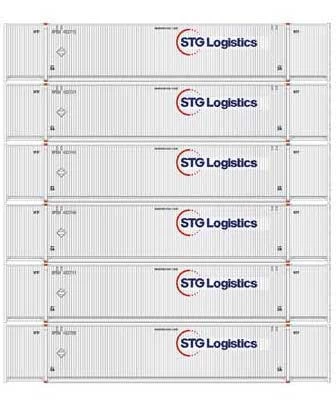 Athearn 18040 N Scale 53' CIMC Intermodal Container STG Logistics XPOU 6 Pack #1 3 Athearn 18040 N Scale 53' CIMC Intermodal Container STG Logistics XPOU 6 Pack #1