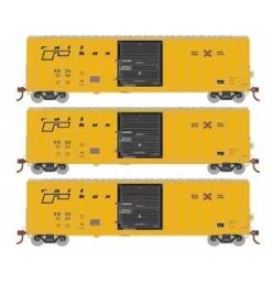Athearn 18694 HO Scale 50' FMC 5347 Boxcar Railbox RBOX 3 Pack