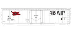 Athearn 18828 N Scale 50' PS-1 Plug Door Boxcar Lehigh Valley LV 7051