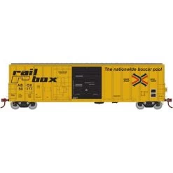 Athearn 20082 N Scale 50' FMC Exterior Post Combo Door Boxcar "Early" Railbox ABOX 50177