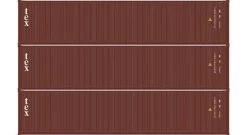 Athearn 20101 N Scale 40' Low Cube Container Textainer TGHU 3 Pack #2