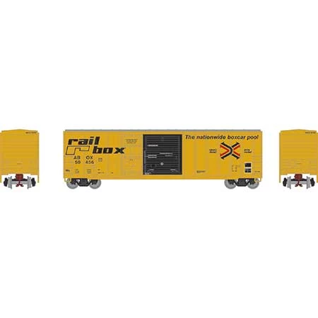 Athearn 24584 N Scale 50' FMC Combo Door Boxcar "Early" Railbox ABOX 50456 4 Athearn 24584 N Scale 50' FMC Combo Door Boxcar "Early" Railbox ABOX 50456 - Image 2
