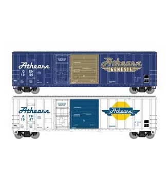 Athearn 24599 N Scale 50' FMC Combo Door Boxcar 2 Car Collector Set 3 Athearn 24599 N Scale 50' FMC Combo Door Boxcar 2 Car Collector Set