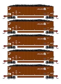 Athearn 25075 N Scale BethGon Coalporter Conrail CR 5 Pack #2