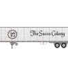 Athearn 26766 HO Scale 53' Utility Reefer Trailer Swiss Colony 110