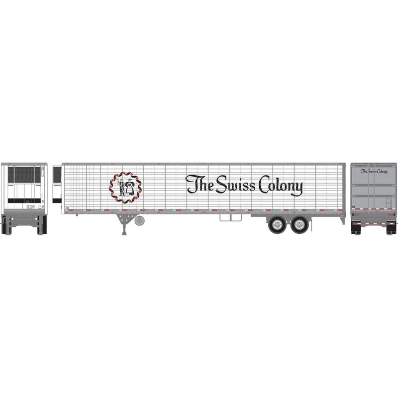 Athearn 26766 HO Scale 53' Utility Reefer Trailer Swiss Colony 110 4 Athearn 26766 HO Scale 53' Utility Reefer Trailer Swiss Colony 110 - Image 2