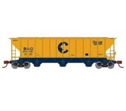 Athearn 27404 N Scale PS 4427 Covered Hopper Chessie System B&O 602901