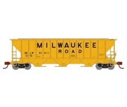 Athearn 27411 N Scale PS 4427 Covered Hopper Milwaukee Road MILW 97611