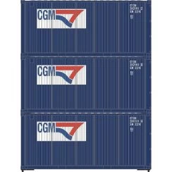 Athearn 27788 HO Scale 20' Intermodal Corrugated Container CGM CGTU 3-Pack #2