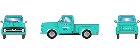 Athearn 28105 HO Scale 1955 Ford F-100 Pickup Truck Green Park Ranger 4 Athearn 28105 HO Scale 1955 Ford F-100 Pickup Truck Green Park Ranger - Image 2