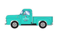 Athearn 28105 HO Scale 1955 Ford F-100 Pickup Truck Green Park Ranger 3 Athearn 28105 HO Scale 1955 Ford F-100 Pickup Truck Green Park Ranger