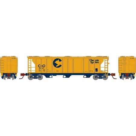 Athearn 28346 N Scale PS-2 2893 Covered Hopper Chessie System B&O 2052 4 Athearn 28346 N Scale PS-2 2893 Covered Hopper Chessie System B&O 2052 - Image 2