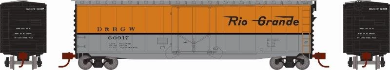 Athearn 2837 N Scale 50' PS-1 Plug Door Boxcar Rio Grande D&RGW 60917 4 Athearn 2837 N Scale 50' PS-1 Plug Door Boxcar Rio Grande D&RGW 60917 - Image 2