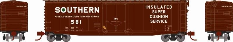 Athearn 2840 N Scale 50' PS-1 Plug Door Boxcar Southern 581 4 Athearn 2840 N Scale 50' PS-1 Plug Door Boxcar Southern 581 - Image 2