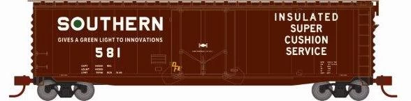 Athearn 2840 N Scale 50' PS-1 Plug Door Boxcar Southern 581 3 Athearn 2840 N Scale 50' PS-1 Plug Door Boxcar Southern 581