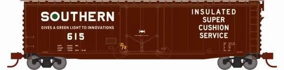 Athearn 2842 N Scale 50' PS-1 Plug Door Boxcar Southern 615 3 Athearn 2842 N Scale 50' PS-1 Plug Door Boxcar Southern 615