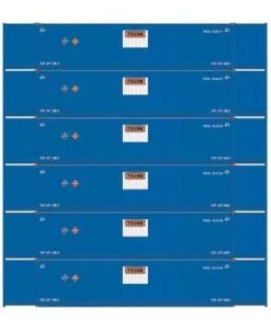 Athearn 28521 HO Scale 53' CIMC Intermodal Container Yellow YRCU 6 Pack #1