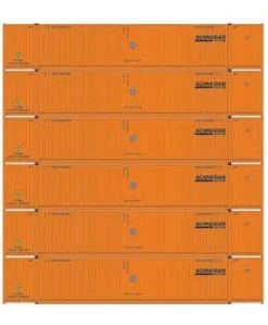 Athearn 28523 HO Scale 53' CIMC Intermodal Container Schneider SNLU 6 Pack #1