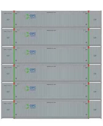 Athearn 28527 HO Scale 53' CIMC Intermodal Container COFC Logistics CFCQ 6 Pack #1 3 Athearn 28527 HO Scale 53' CIMC Intermodal Container COFC Logistics CFCQ 6 Pack #1