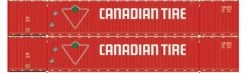 Athearn 28532 HO Scale 60' Intermodal (Don Fang) Container Canadian Tire CDAU 2 Pack #2
