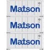 Athearn 28854 HO Scale 20' Intermodal Container 3-Pack Matson