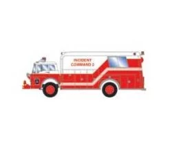 Athearn 29471 HO Scale Ford C Rescue Truck County Incident Command 2