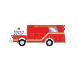 Athearn 29474 HO Scale Ford C Rescue Truck Rural Fire District HAZMAT 1 3 Athearn 29474 HO Scale Ford C Rescue Truck Rural Fire District HAZMAT 1