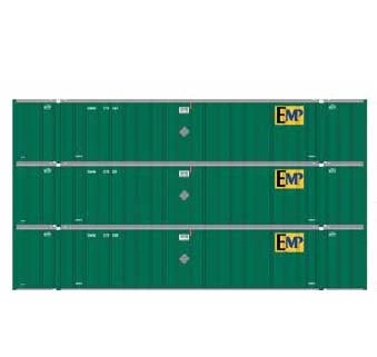 Athearn 40127 HO Scale 53' Stoughton Intermodal Container EMP WMHU 3 Pack #2 3 Athearn 40127 HO Scale 53' Stoughton Intermodal Container EMP WMHU 3 Pack #2